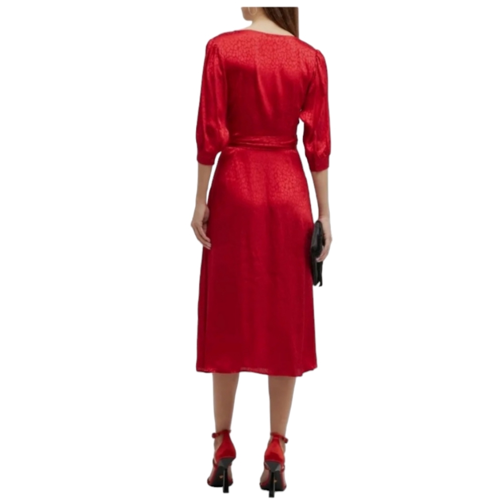 Michael Kors Jacquard Cheetah Wrap Dress - Picture 2 of 5